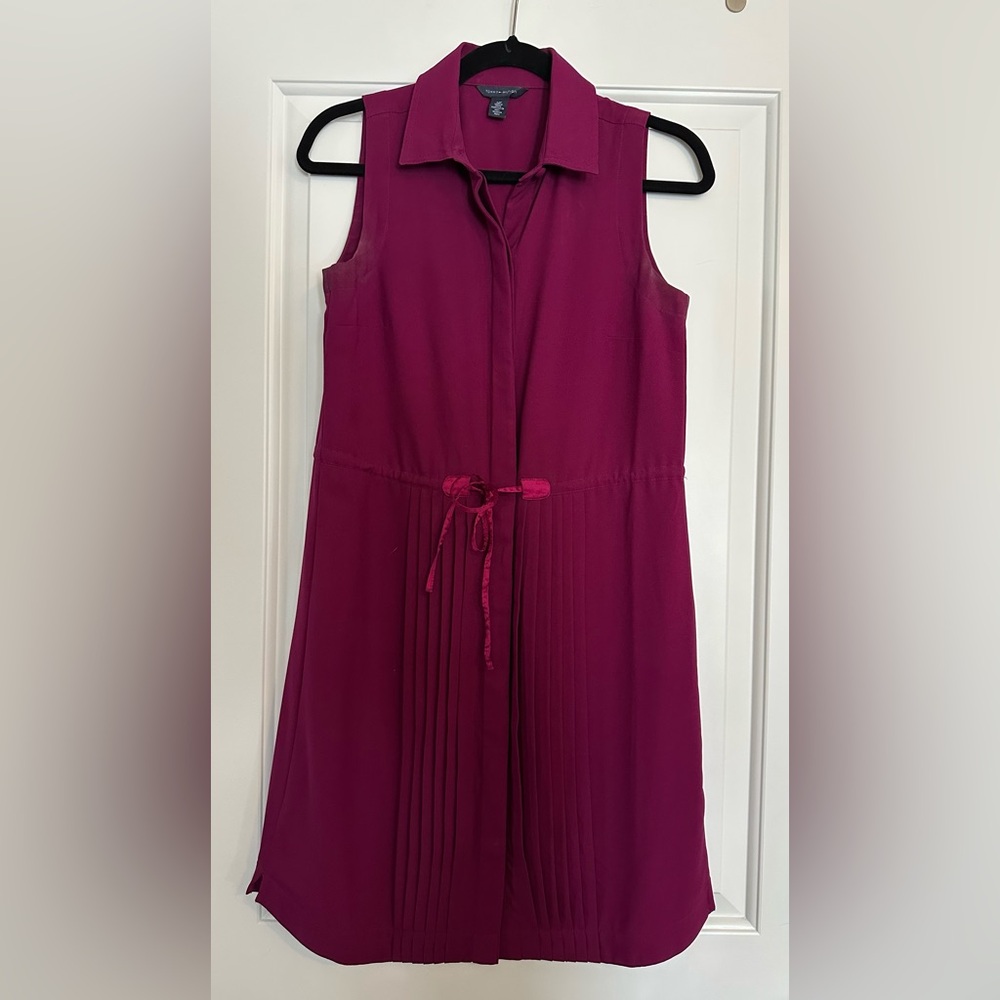 Tommy Hilfiger Rich Magenta sleeveless shirt dress